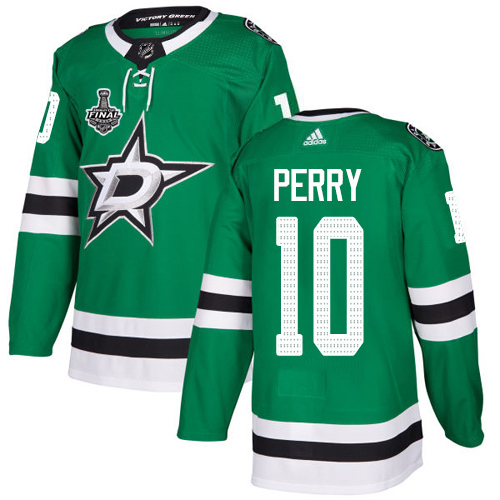Adidas Men Dallas Stars #10 Corey Perry Green Home Authentic 2020 Stanley Cup Final Stitched NHL Jersey